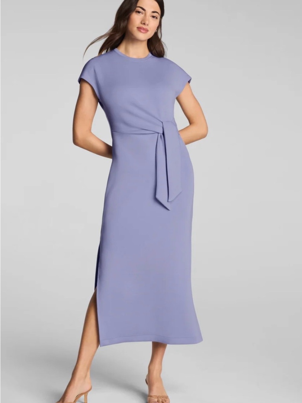 SPANX AirEssentials 
Tie-Waist Maxi Dress Size S in Anemone